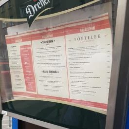 Szilvakék Paradicsom Budapest - Étlap/itallap