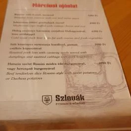 Szlovák Söröző & Étterem Budapest - Egyéb