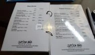 Szóda Bár Debrecen - Étlap/itallap