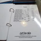 Szóda Bár Debrecen - Étlap/itallap