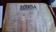 Szomjas Szerda Söröző Bisztró Miskolc - Étlap/itallap