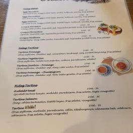 á table! - Akácfa utca, Budapest - Étlap/itallap