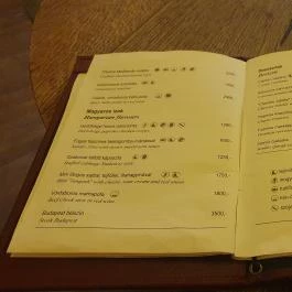 Tapassio, Budapest - Étlap/itallap