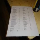 Taps Bár Budapest - Étlap/itallap