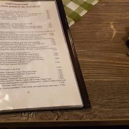 Tarcali Csárda Tarcal - Étlap/itallap