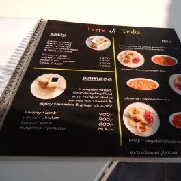 Taste Of India, Budapest - Étlap/itallap