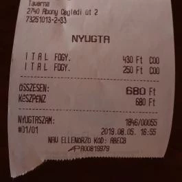 Taverna Söröző & Pizzéria Abony - Egyéb