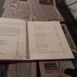 Telefon Bisztró, Budapest - Étlap/itallap