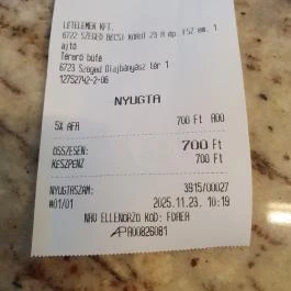 TérErő Büfé, Szeged - Egyéb