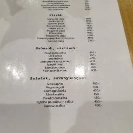 The Flat Bisztró Debrecen - Étlap/itallap