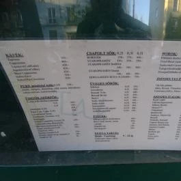 Tik-Tak Eszpresszó Budapest - Étlap/itallap