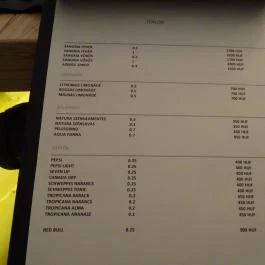 TioFelipe Étterem, Budapest - Étlap/itallap