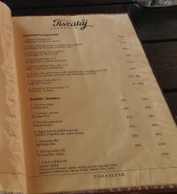 Tiszatáj Vendéglő 