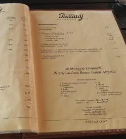 Tiszatáj Vendéglő 