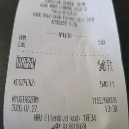 Tócsa Bisztró Makó - Egyéb