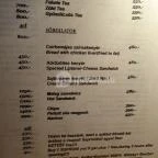 Tóth Kocsma Budapest - Étlap/itallap