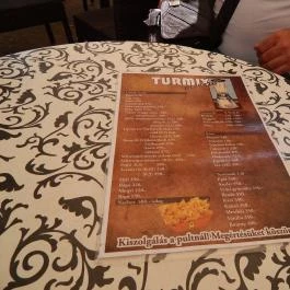 Turmix bár, Debrecen - Étlap/itallap