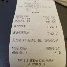Unikum ház söröző, Tatabánya - Étel/ital