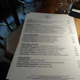 Urban Tiger, Budapest - Étlap/itallap