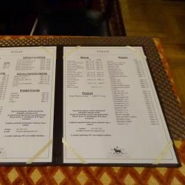 Vadász Gastro & Pub Budapest - Étlap/itallap