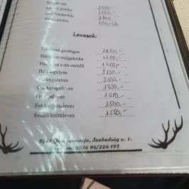 Vadász Vendéglő Jánossomorja Jánossomorja - Étlap/itallap