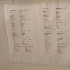 Vaslap Budapest - Étlap/itallap