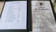 Vendéglő a Három Tölgyfához Tatabánya - Étlap/itallap
