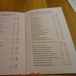 Veritas Winebar Budapest - Étlap/itallap