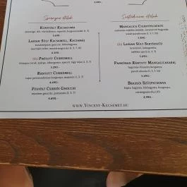 Vincent Étterem, Kecskemét - Egyéb