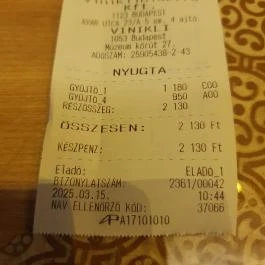 Vinikli, Budapest - Egyéb