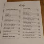 Vokál Rock Bistro Budapest - Étlap/itallap