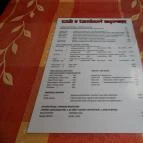 Wok & Tandoori Express Budapest - Étlap/itallap