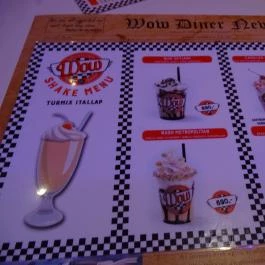 WOW American Retro Diner Budapest - Étlap/itallap