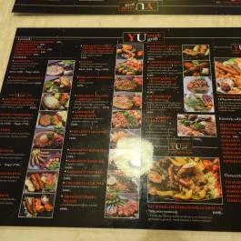 Yu-Grill, Budapest - Étlap/itallap
