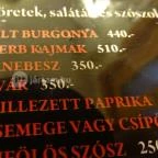 Yu-Grill Budapest - Étlap/itallap