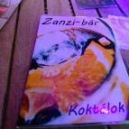 Zanzibár Koktélbár (WestEnd City Center) Budapest - Étlap/itallap