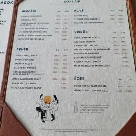 ZAZIE Bistro & Bar, Budapest - Étlap/itallap