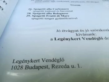 Legénykert Étterem Budapest