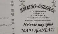 Zsozso Ételbár Sátoraljaújhely - Egyéb
