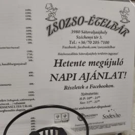 Zsozso Ételbár, Sátoraljaújhely - Egyéb
