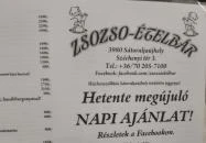 Zsozso Ételbár Sátoraljaújhely