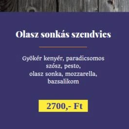 Korona Cukrászda, Budapest - Étel/ital