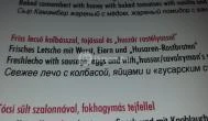 AzÉn Anyósom Alsópáhok - Étlap/itallap