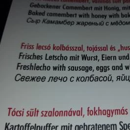 AzÉn Anyósom Alsópáhok - Étlap/itallap