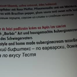 AzÉn Anyósom Alsópáhok - Étlap/itallap