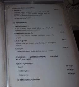 Bagolyvár Fogadó étterme