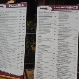 Borcsa Étterem, Balatonfüred - Étlap/itallap