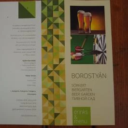 Borostyán Söröző Hévíz - Étlap/itallap