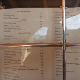 Kádárta Vendéglő Panzió Veszprém - Étlap/itallap