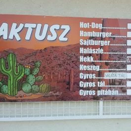 Kaktusz Büfé - Csopaki Strand Csopak - Étlap/itallap